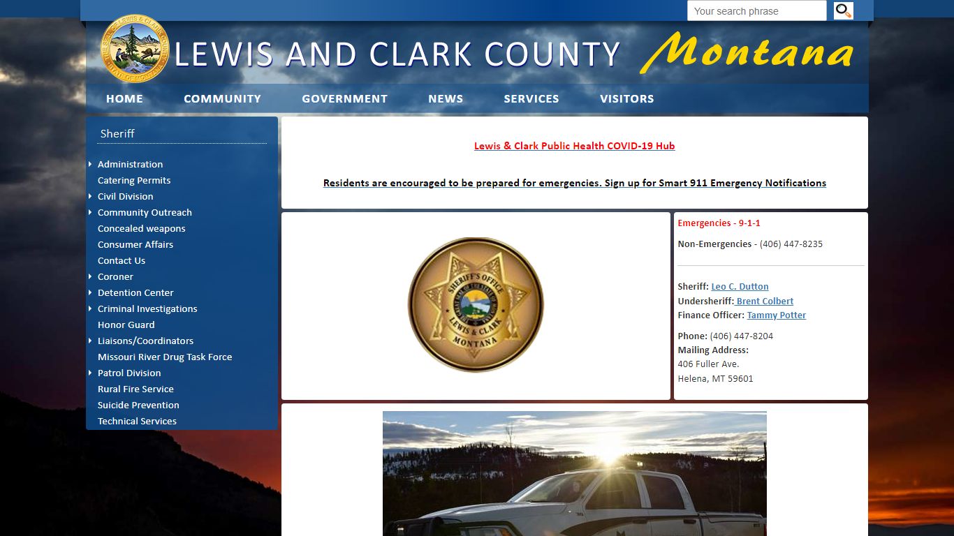 Lewis and Clark County: Sheriff